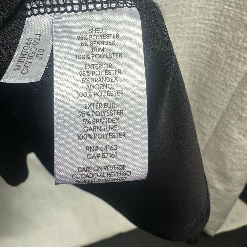 Calvin Klein Black Ruffle Sleeve Blouse - Picture 7 of 7
